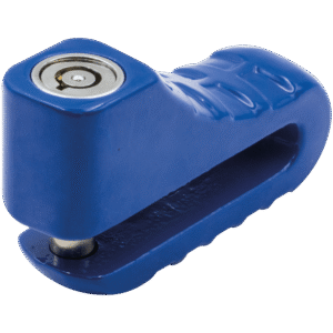 CANDADO ANTIRROBO PARA DISCO DE FRENO PARA MOTOCICLETA, CILINDRO 5.5 MM, COLOR AZUL