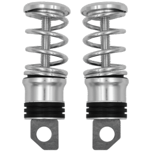 JUEGO DE POSAPIES DE ALUMINIO PLATEADO