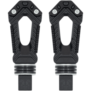 JUEGO DE POSAPIES DE ALUMINIO NEGRO