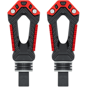 JUEGO DE POSAPIES DE ALUMINIO ROJO