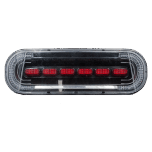 FARO TRASERO LED, C/LUZ STOP Y DIURNA COLOR ROJO, LUZ DIRECCIONAL COLOR AMBAR, C/SOPORTE, 12V