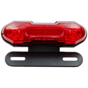 FARO TRASERO LED PARA MOTOCICLETA, C/ LUZ STOP, DIURNA, DIRECCIONAL COLOR ROJO, 12VOLTS