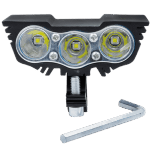 FARO TRIPLE PARA MOTOCICLETA, LUZ ALTA / BAJA, 12V