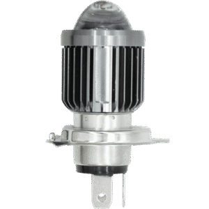 FOCO LED PARA MOTOCICLETA H4,CHIP SMD, DISIPADOR REJILLA, LUPA OPTICA