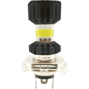 FOCO LED H4 PARA MOTOCICLETA, 8 LADOS, 12-80 VOLTS, 32 WATTS, LUZ ALTA/BAJA, 6500K, COLOR NEGRO