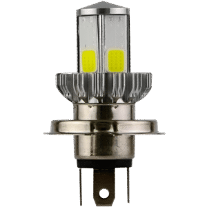 FOCO LED H4 PARA MOTOCICLETA, 4 LADOS, 12 VOLTS, 32 WATTS, LUZ ALTA/BAJA, 2000LM COLOR PLATEADO