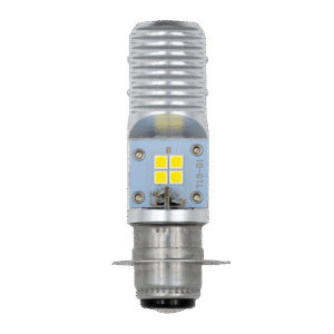FOCO LED P15D-25-1 LENTE OPTICO, 12V 8W, LUZ ALTA/BAJA, COLOR LUZ BLANCA Y AMARILLA, COLOR PLATEADO