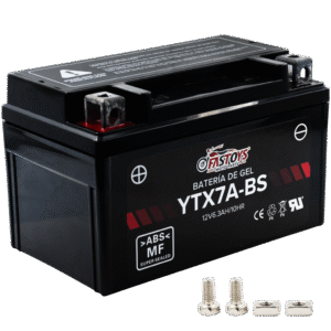 BATERIA GEL AGM YTX7A-BS (+/-) 12 VDC 7 AH 14.9 CM LARGO / 9.3 CM ANCHO / 8.5 CM ALTURA