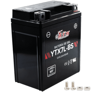 BATERIA GEL AGM YTX7L-BS (-/+) 13.1 CM LARGO / 11.4 CM ANCHO / 7.2 CM ALTURA