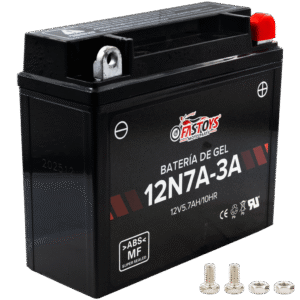 BATERIA GEL AGM 12N7A-3A (-/+) 13.3 CM LARGO / 15.5 CM ANCHO / 6 CM ALTURA